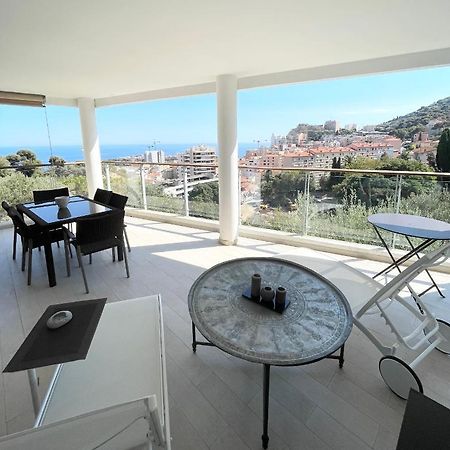 Grand 3 Pieces Avec Terrasse Vue Mer Tout Confort Beausoleil Exterior photo
